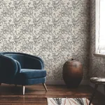 York Designer Series Orly Tigers Indigo Wallpaper - SKU LM5333