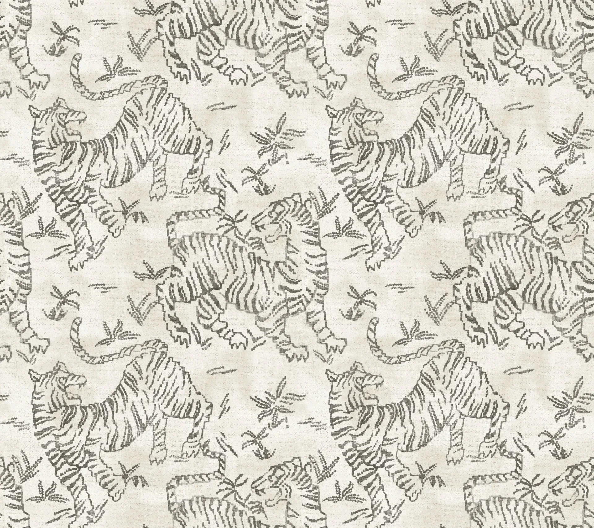 LM5331 | Orly Tigers White Wallpaper