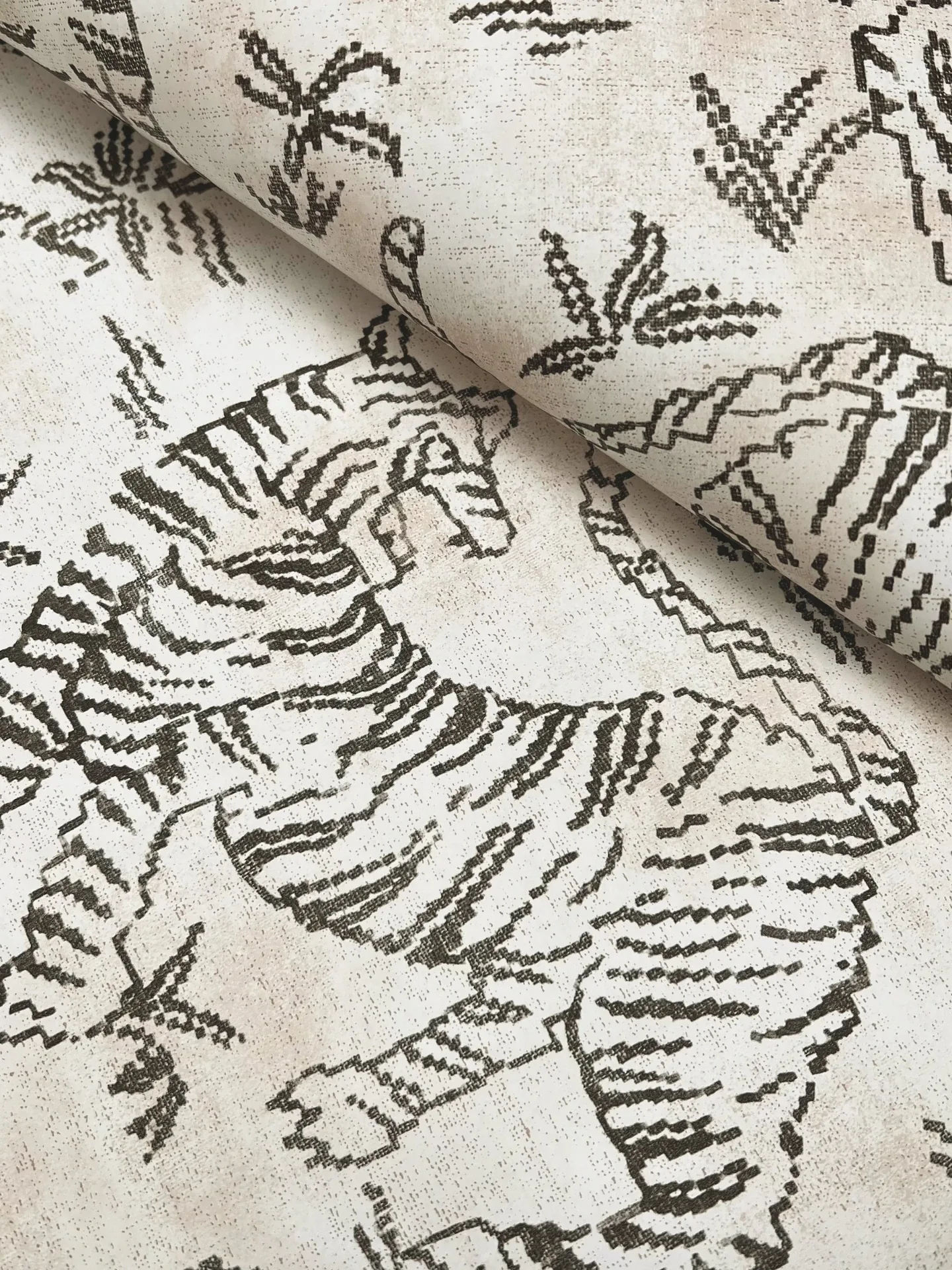 York Designer Series Orly Tigers White Wallpaper - SKU LM5331