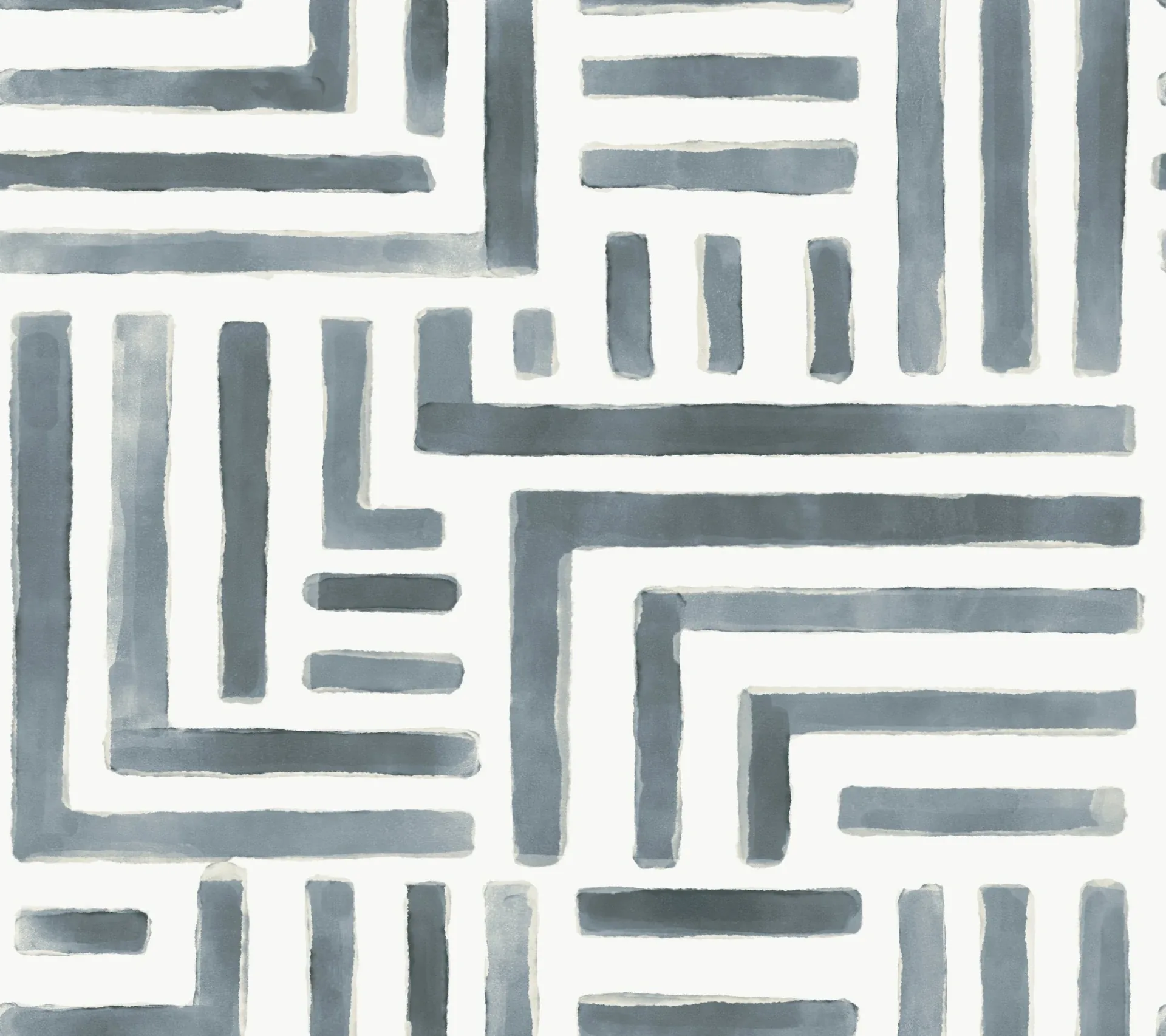 York Designer Series Painterly Labyrinth Aqua Wallpaper - SKU LM5364