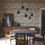 York Designer Series Painterly Labyrinth Charcoal Wallpaper | Wallpaper Twins York Designer Series Painterly Labyrinth Charcoal Wallpaper - SKU LM5365