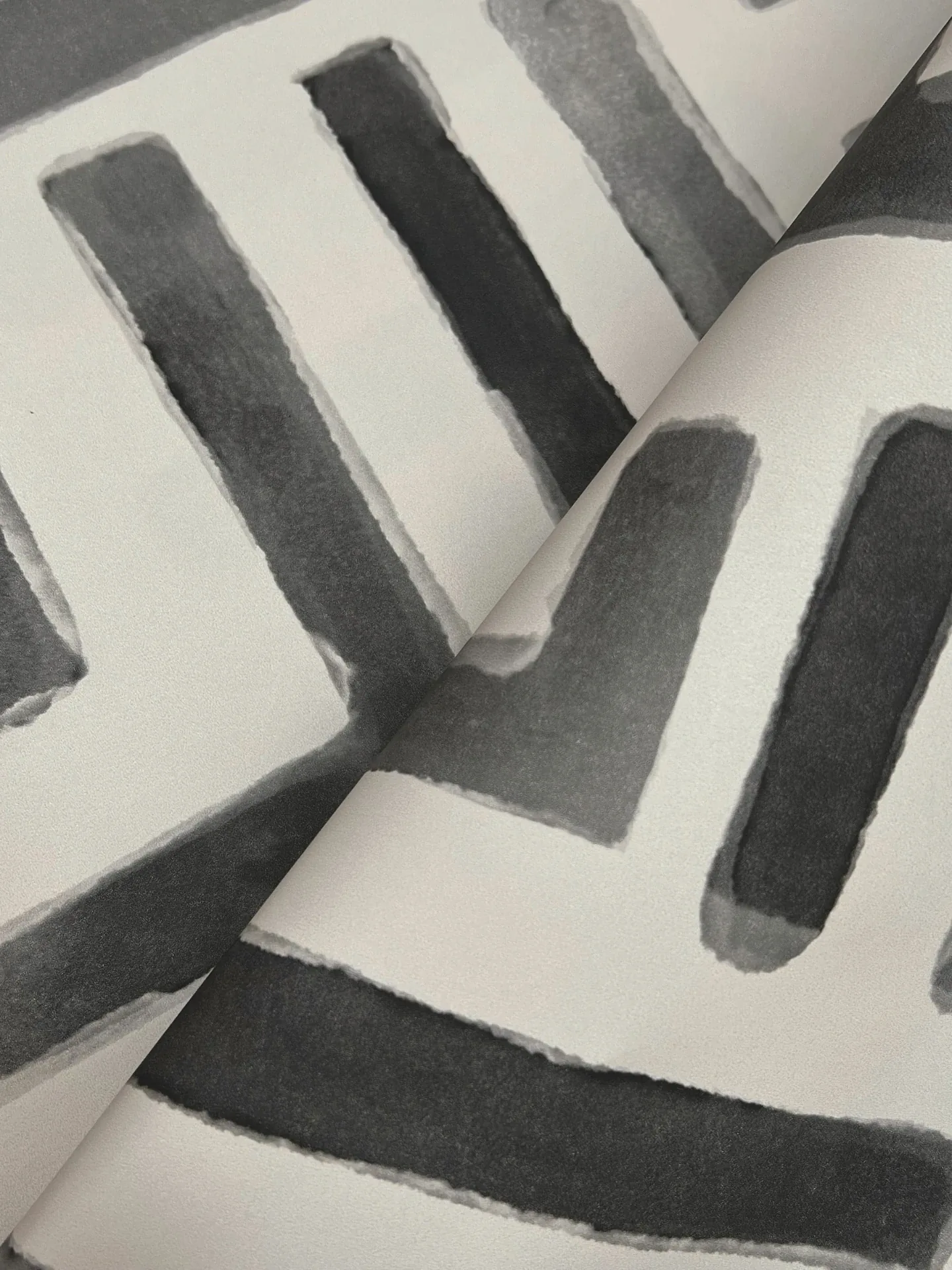 York Designer Series Painterly Labyrinth Charcoal Wallpaper | Wallpaper Twins York Designer Series Painterly Labyrinth Charcoal Wallpaper - SKU LM5365