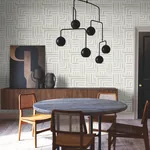 York Designer Series Painterly Labyrinth Light Neutral Wallpaper - SKU LM5362