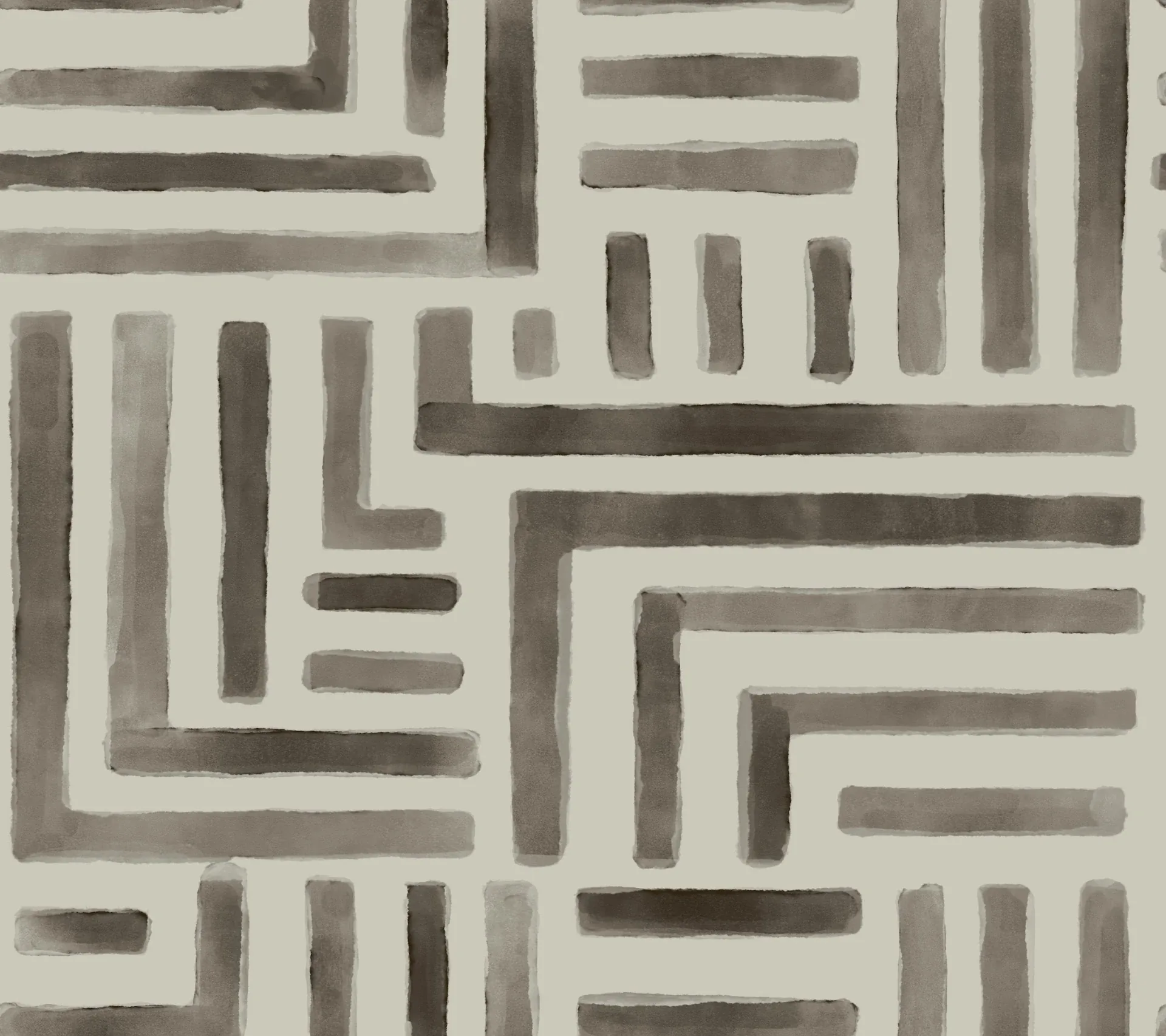 LM5363 | Painterly Labyrinth Warm Neutral Wallpaper