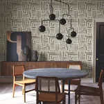 York Designer Series Painterly Labyrinth Warm Neutral Wallpaper | Wallpaper Twins York Designer Series Painterly Labyrinth Warm Neutral Wallpaper - SKU LM5363