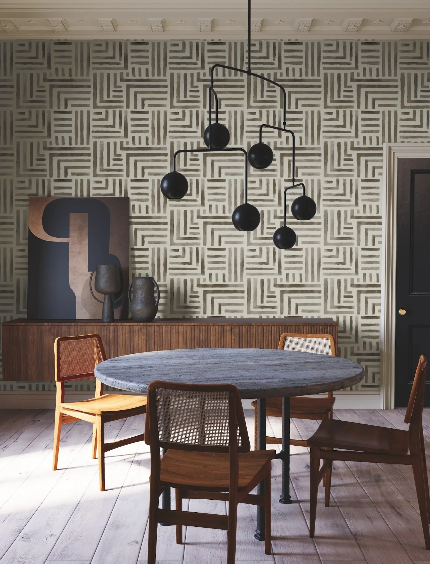 York Designer Series Painterly Labyrinth Warm Neutral Wallpaper | Wallpaper Twins York Designer Series Painterly Labyrinth Warm Neutral Wallpaper - SKU LM5363