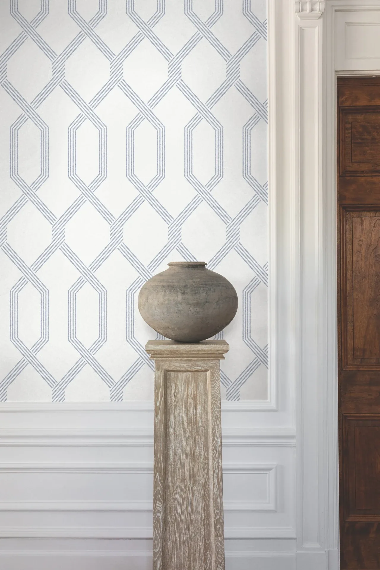 York Designer Series Palisade Blue Wallpaper - SKU GT4553