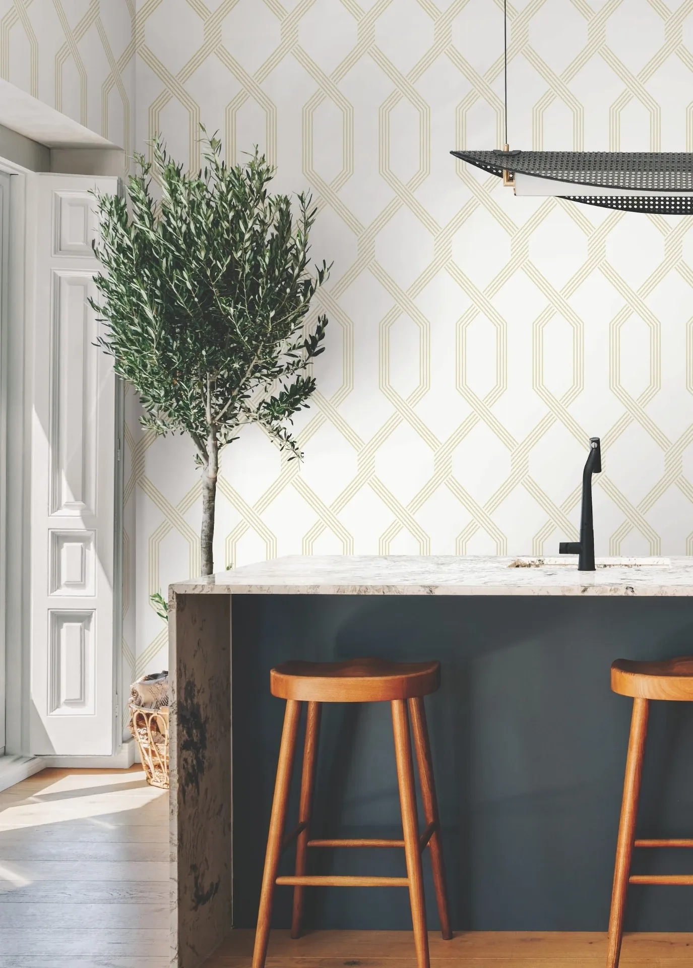 York Designer Series Palisade Yellow Wallpaper - SKU GT4556