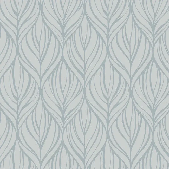 York Designer Series Palma Blue & Silver Wallpaper - SKU DT5083
