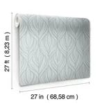 York Designer Series Palma Blue & Silver Wallpaper - SKU DT5083