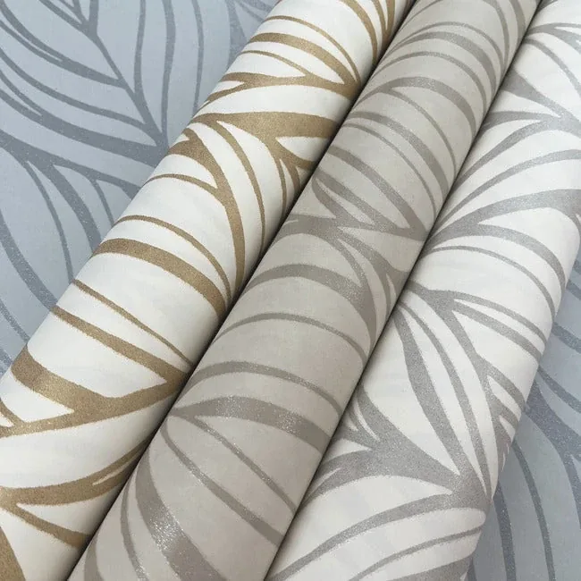 York Designer Series Palma Blue & Silver Wallpaper - SKU DT5083