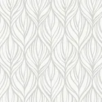 York Designer Series Palma White & Silver Wallpaper - SKU DT5084