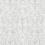 York Designer Series Paradise Bright White & Silver Wallpaper - SKU DT5011