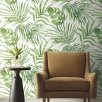York Designer Series Paradise Palm Green Peel & Stick Wallpaper - SKU PSW1412RL