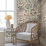 York Designer Series Parc Merlot Garden Dreams Wallpaper | Wallpaper Twins York Designer Series Parc Merlot Garden Dreams Wallpaper - SKU VP1403