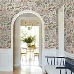 York Designer Series Parc Merlot Garden Dreams Wallpaper | Wallpaper Twins York Designer Series Parc Merlot Garden Dreams Wallpaper - SKU VP1403