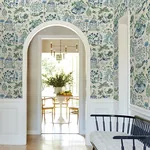 York Designer Series Parc Sapphire Garden Dreams Wallpaper | Wallpaper Twins York Designer Series Parc Sapphire Garden Dreams Wallpaper - SKU VP1402