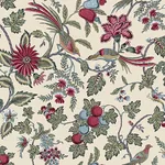 York Designer Series Parterre Raspberry Jacobean Wallpaper - SKU VP1312