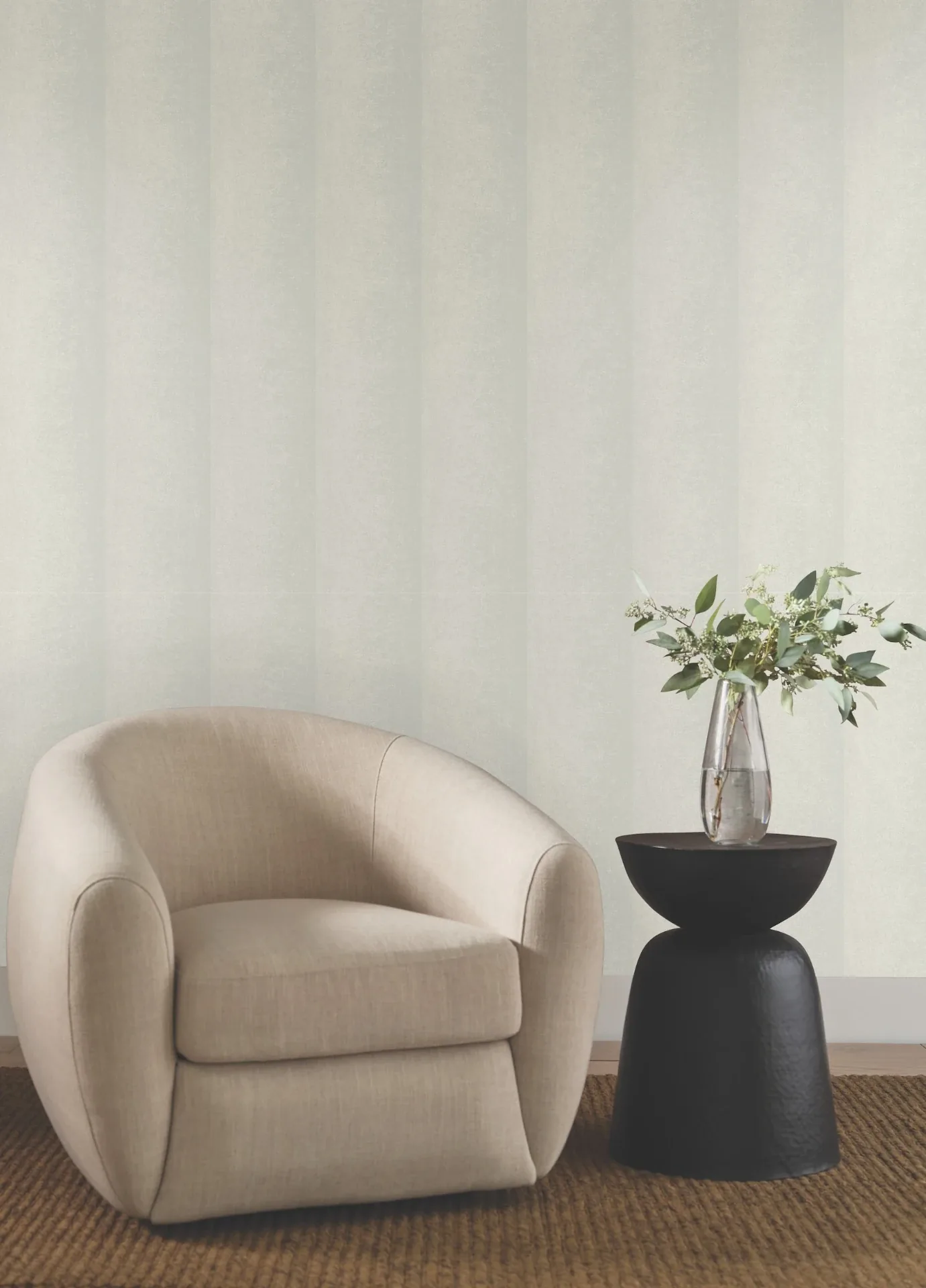 York Designer Series Particle Taupe Stripe Wallpaper | Wallpaper Twins York Designer Series Particle Taupe Stripe Wallpaper - SKU NT6161