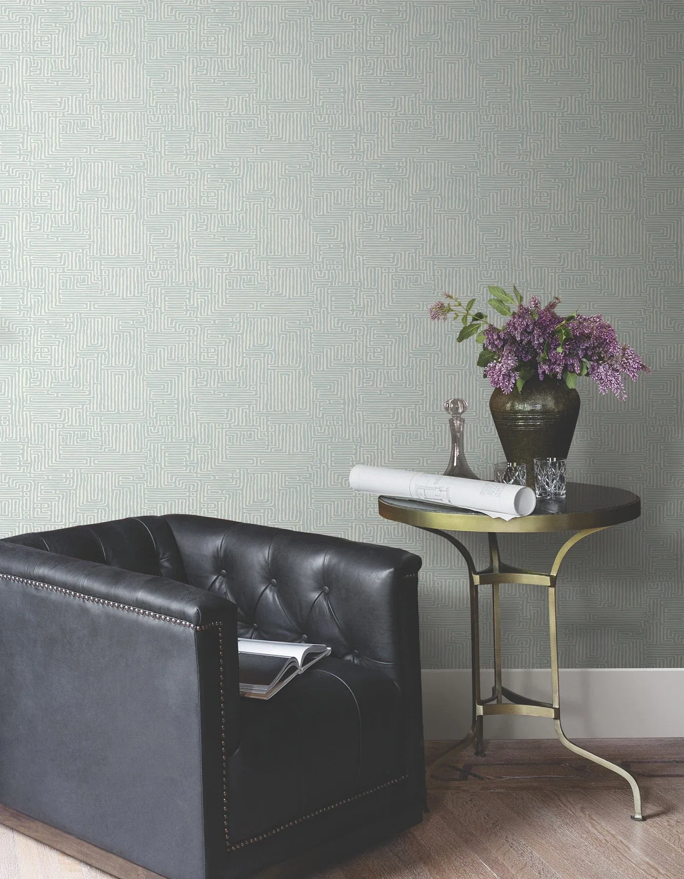 York Designer Series Passages Blue Wallpaper - SKU MX9689
