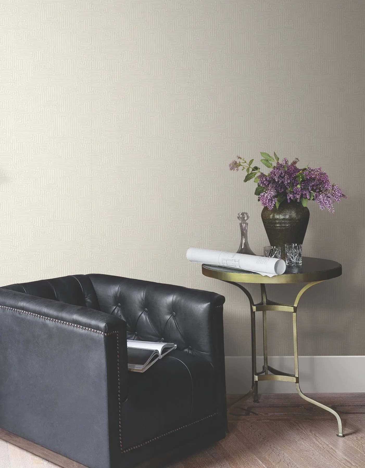 York Designer Series Passages Cream Wallpaper - SKU MX9686