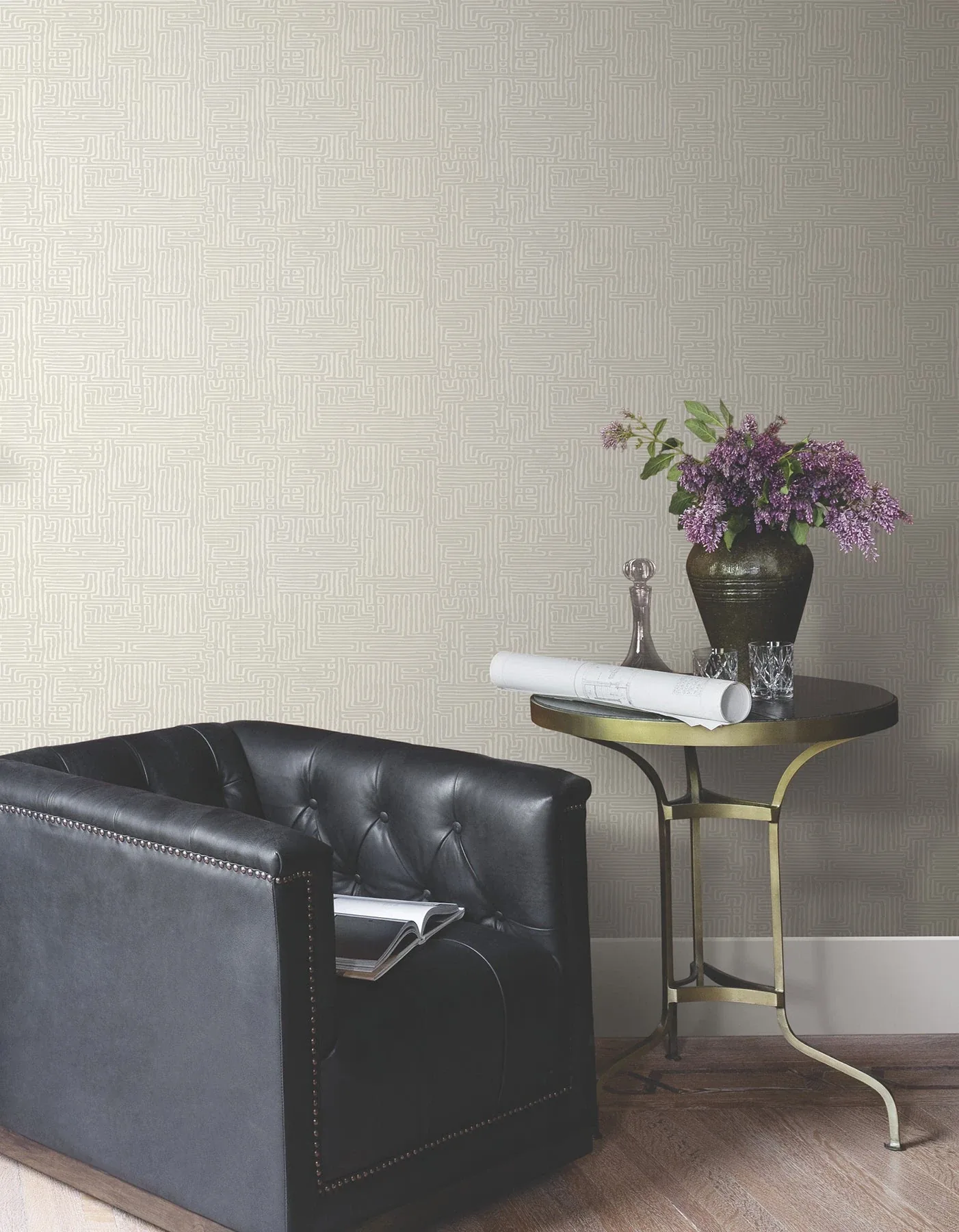 York Designer Series Passages Grey Wallpaper - SKU MX9687
