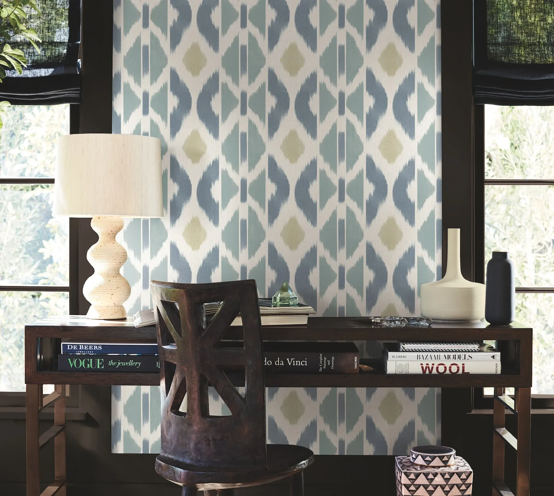 York Designer Series Patan Denim Wallpaper - SKU AB3094