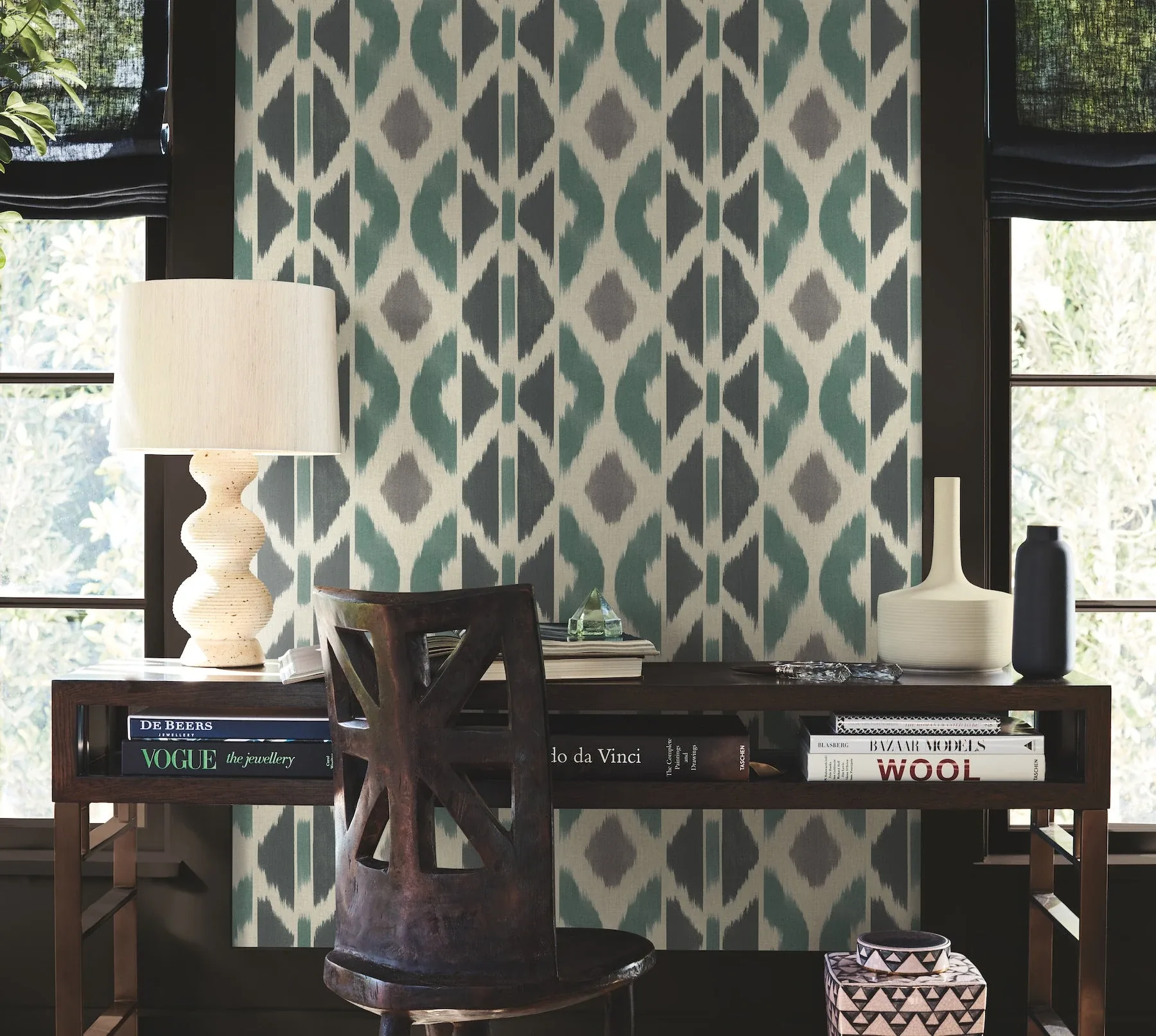 York Designer Series Patan Indigo Wallpaper - SKU AB3092