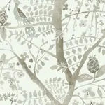 York Designer Series Peacock Block Print Off White Wallpaper - SKU BO6635