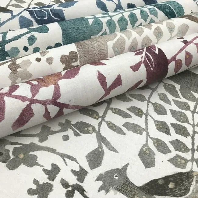 York Designer Series Peacock Block Print Purple Wallpaper - SKU BO6631