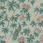 York Designer Series Peacock Estate Blue Wallpaper | Wallpaper Twins York Designer Series Peacock Estate Blue Wallpaper - SKU MX9663