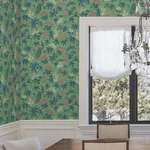 York Designer Series Peacock Estate Green Wallpaper | Wallpaper Twins York Designer Series Peacock Estate Green Wallpaper - SKU MX9664