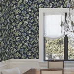 York Designer Series Peacock Estate Navy Wallpaper | Wallpaper Twins York Designer Series Peacock Estate Navy Wallpaper - SKU MX9661