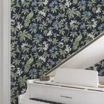 York Designer Series Peacock Estate Navy Wallpaper | Wallpaper Twins York Designer Series Peacock Estate Navy Wallpaper - SKU MX9661