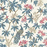 York Designer Series Peacock Estate White Wallpaper | Wallpaper Twins York Designer Series Peacock Estate White Wallpaper - SKU MX9666