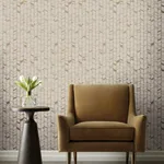 York Designer Series Perfect Petals Beige & Gold Wallpaper - SKU OS4206