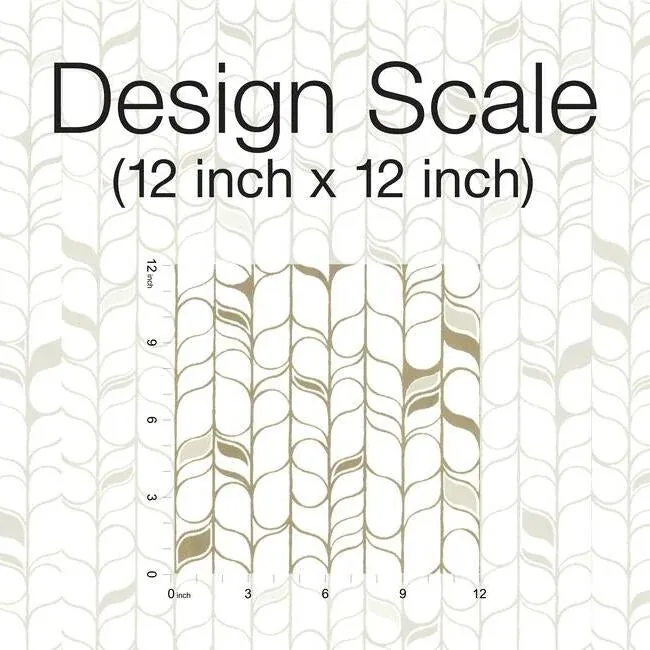 York Designer Series Perfect Petals White & Gold Wallpaper - SKU OS4201