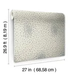 York Designer Series Petite Leaves Beige & Silver Wallpaper | Wallpaper Twins York Designer Series Petite Leaves Beige & Silver Wallpaper - SKU MD7105