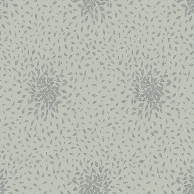 MD7104 | Petite Leaves Eucalyptus & Silver Wallpaper