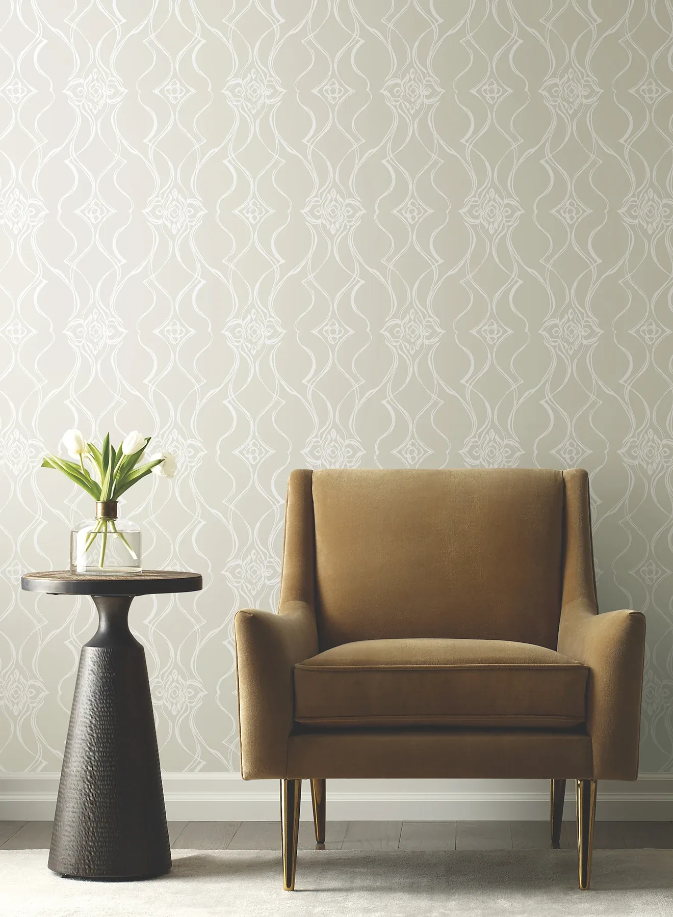 York Designer Series Pirouette Beige Wallpaper - SKU DF3375