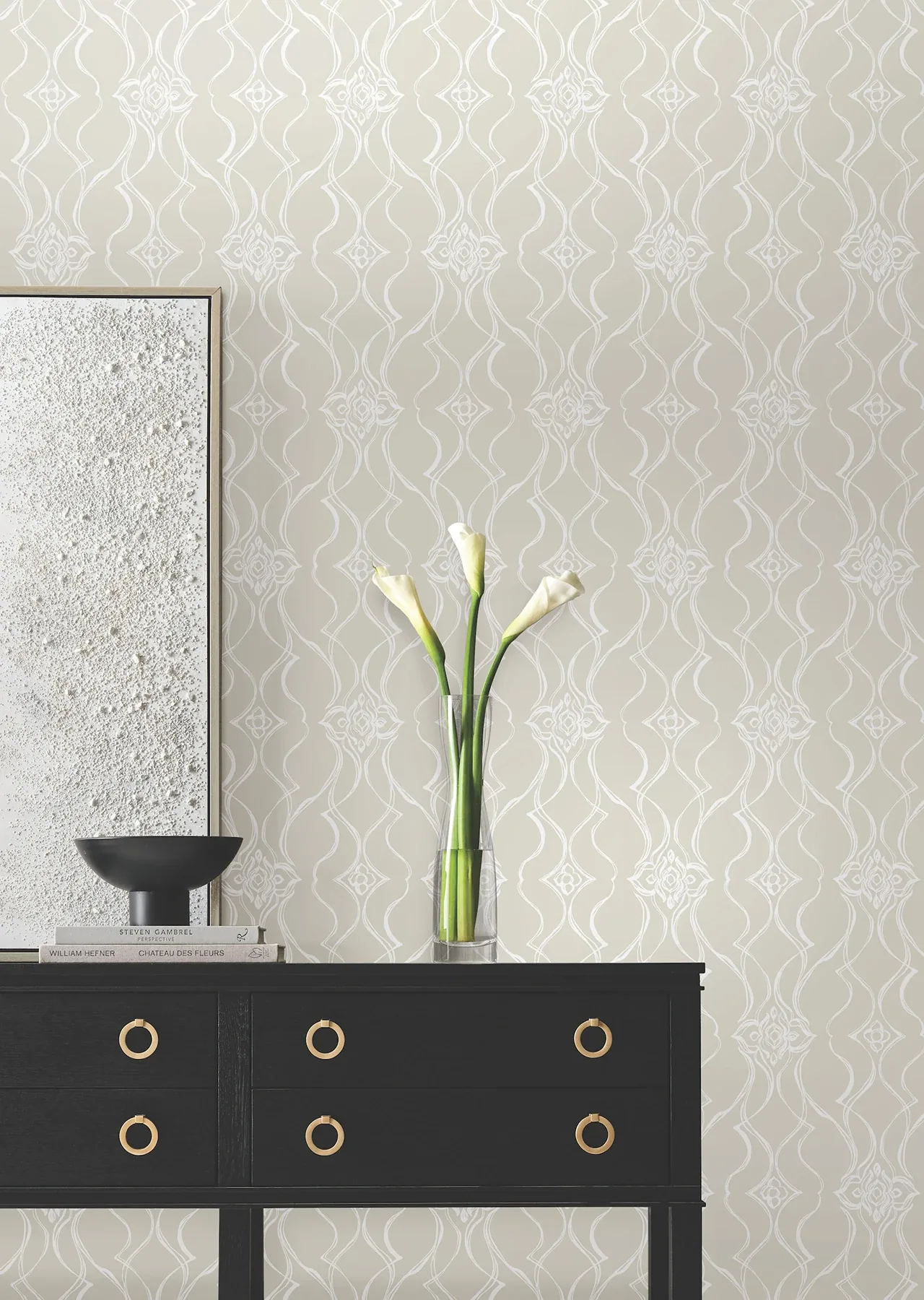 York Designer Series Pirouette Beige Wallpaper - SKU DF3375