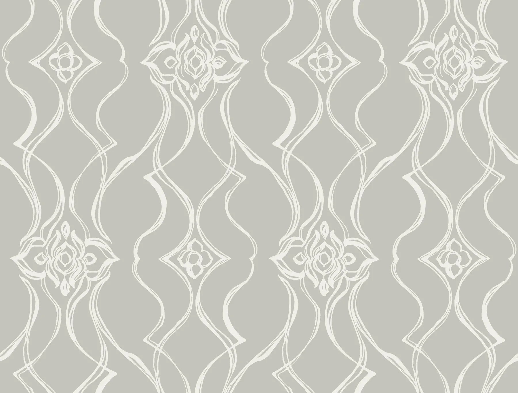 DF3374 | Pirouette Grey Wallpaper