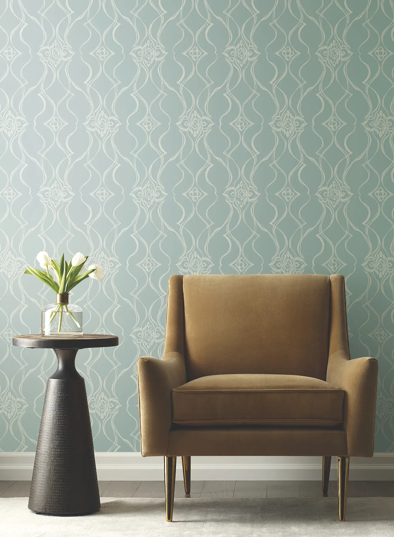 York Designer Series Pirouette Spa Wallpaper - SKU DF3376