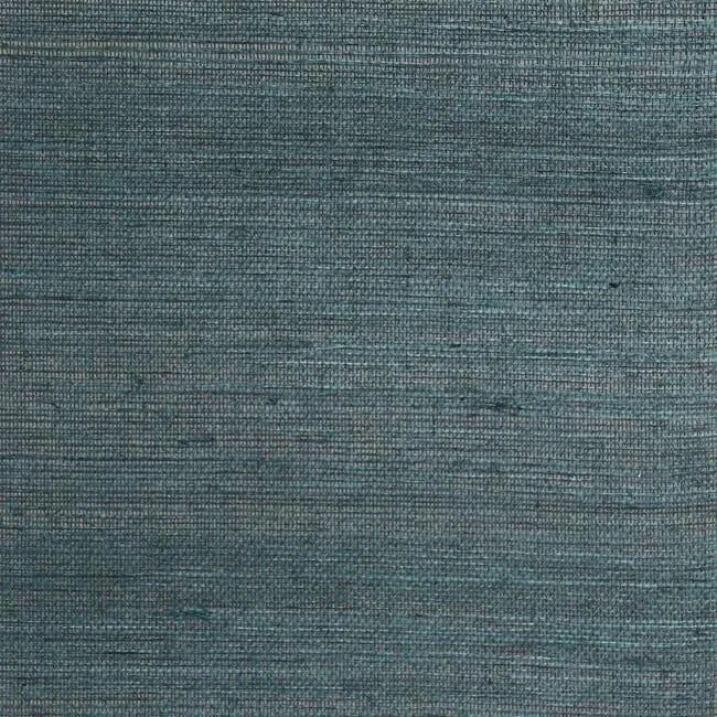 DL2955 | Plain Sisal Grasscloth Teal Wallpaper