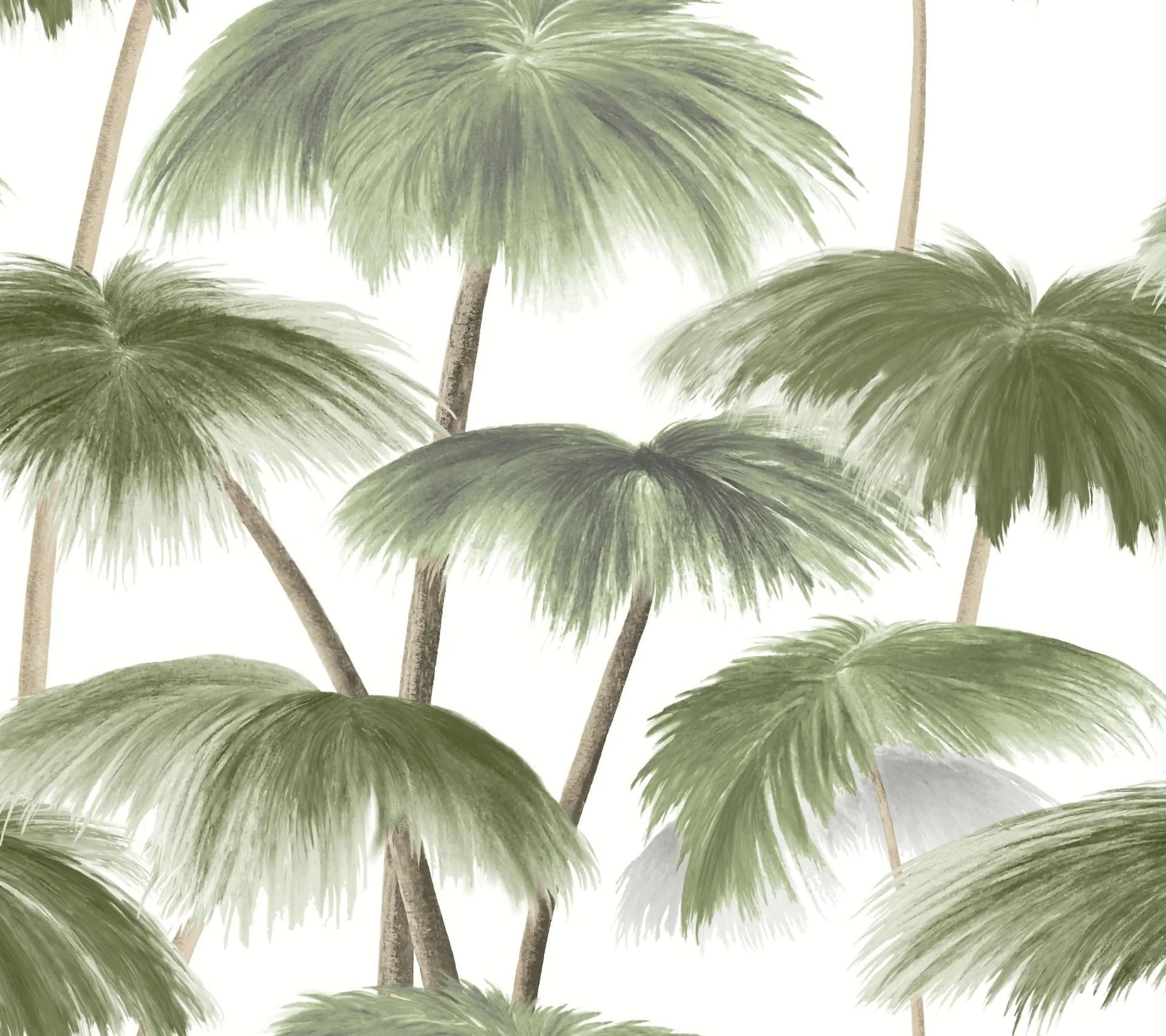LM5431 | Plein Air Palms Green Wallpaper
