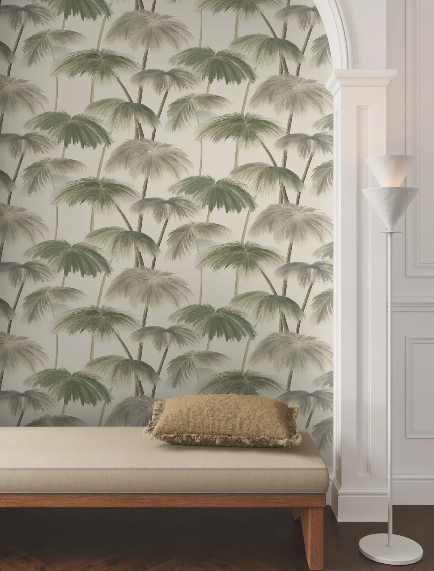 York Designer Series Plein Air Palms Vintage Wallpaper - SKU LM5433
