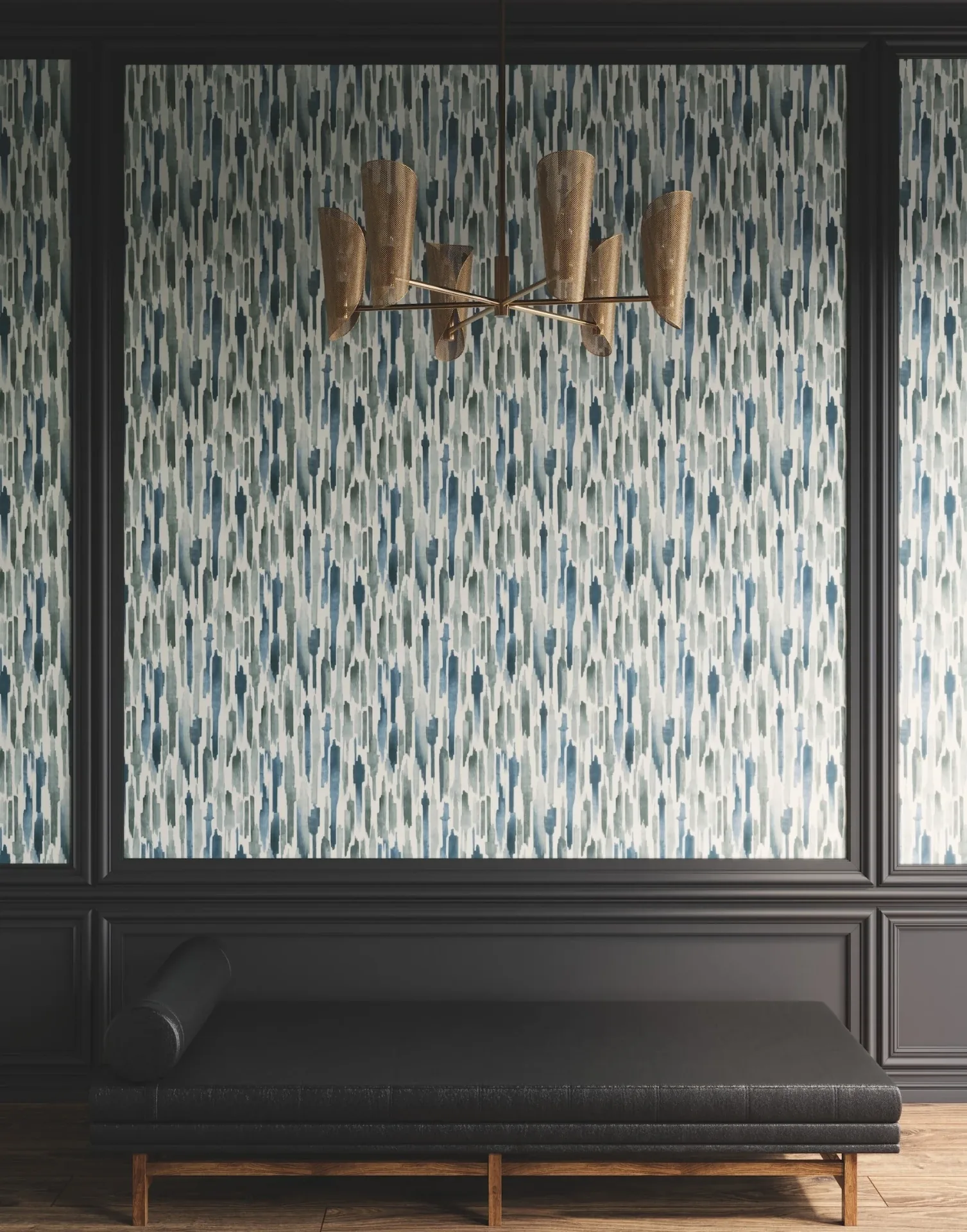 York Designer Series Pluie Ocean Wallpaper | Wallpaper Twins York Designer Series Pluie Ocean Wallpaper - SKU LM5401