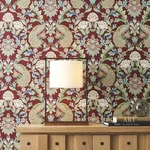 York Designer Series Plume Dynasty Red Metallic Wallpaper | Wallpaper Twins York Designer Series Plume Dynasty Red Metallic Wallpaper - SKU AC9106
