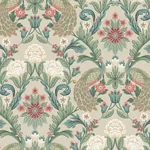 York Designer Series Plume Dynasty Taupe Wallpaper | Wallpaper Twins York Designer Series Plume Dynasty Taupe Wallpaper - SKU AC9104