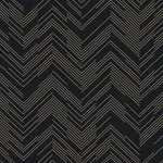 York Designer Series Polished Chevron Black & Gold Wallpaper | Wallpaper Twins York Designer Series Polished Chevron Black & Gold Wallpaper - SKU MD7221